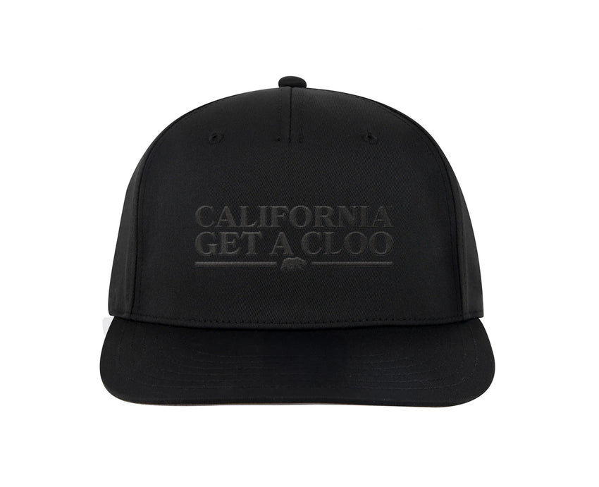 California Get A Cloo™ - Baseball Hat (Black on Black)