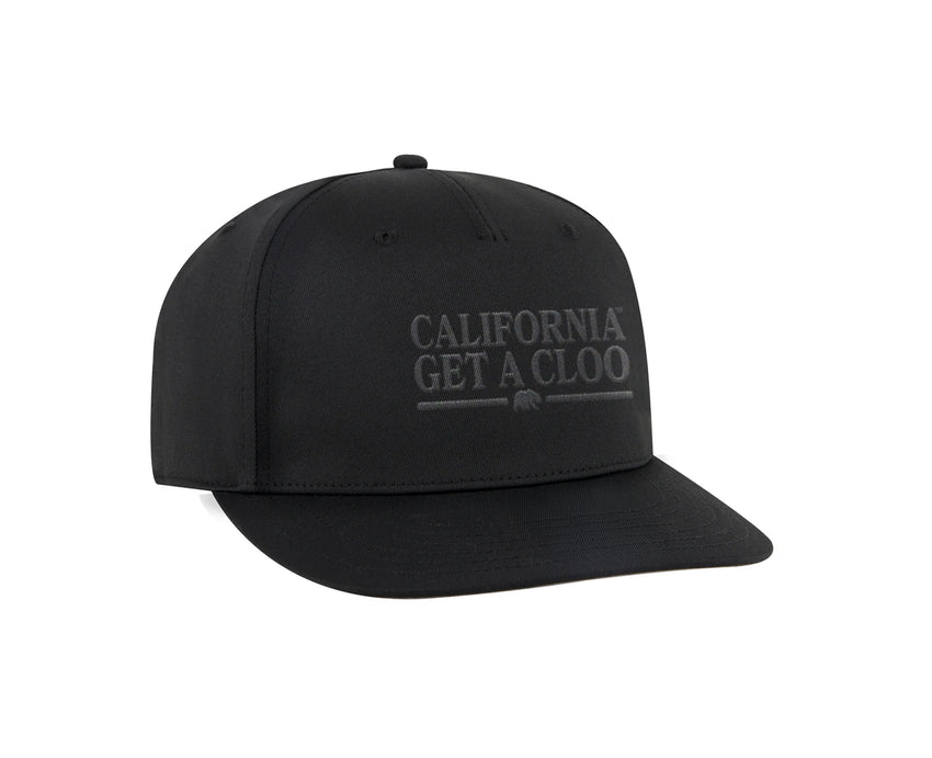 California Get A Cloo™ - Baseball Hat (Black on Black)