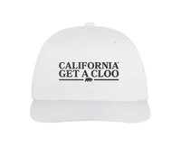 California Get A Cloo™ - Baseball Hat (Black on White)