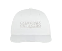 California Get A Cloo™ - Baseball Hat (White on White)