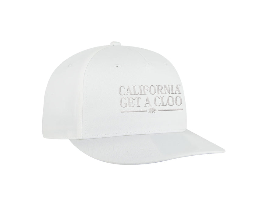 California Get A Cloo™ - Baseball Hat (White on White)